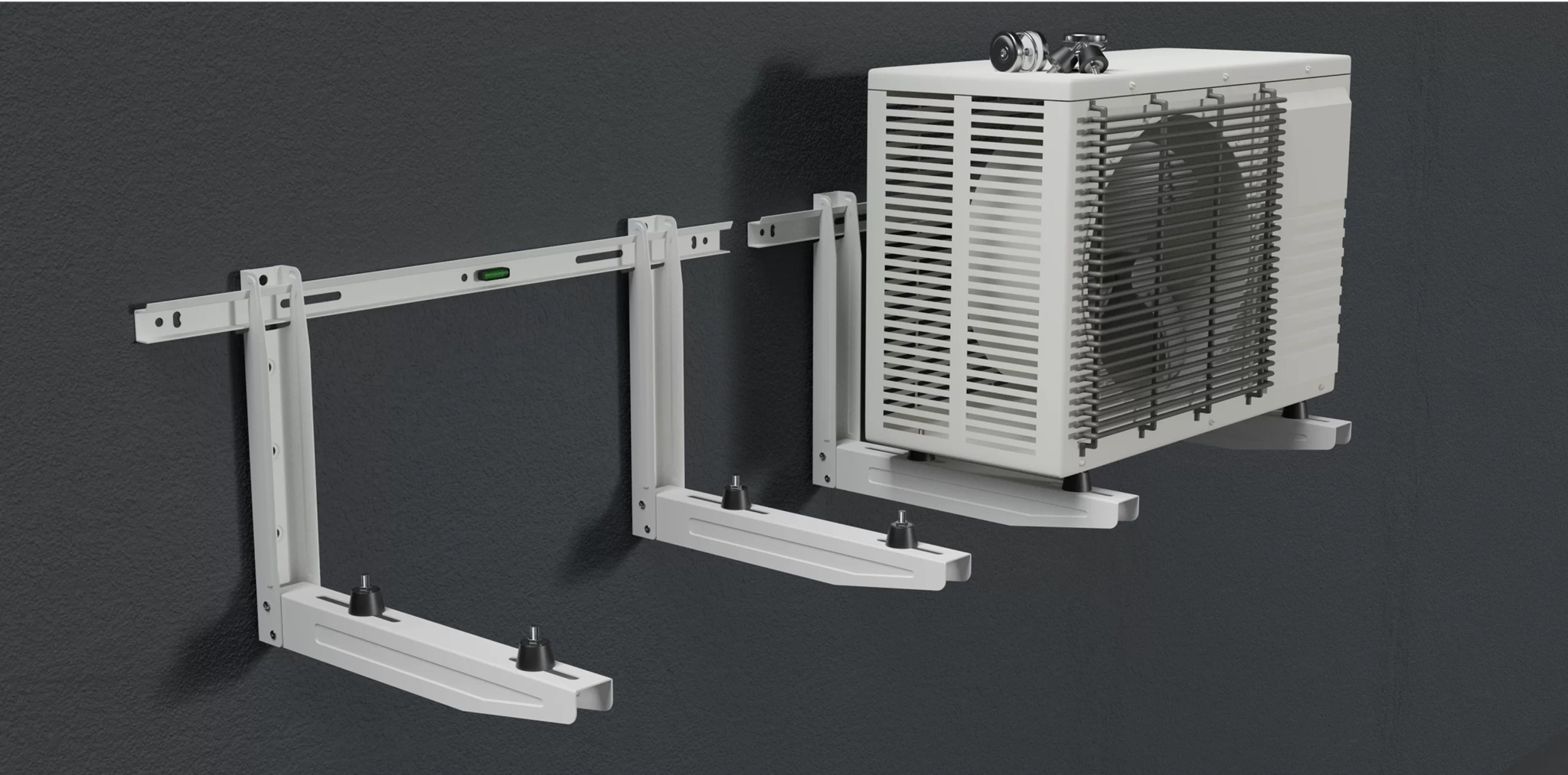 Wandkonsole Europa Climate 20001-W, 140 KG. 800 x375x550, weiss