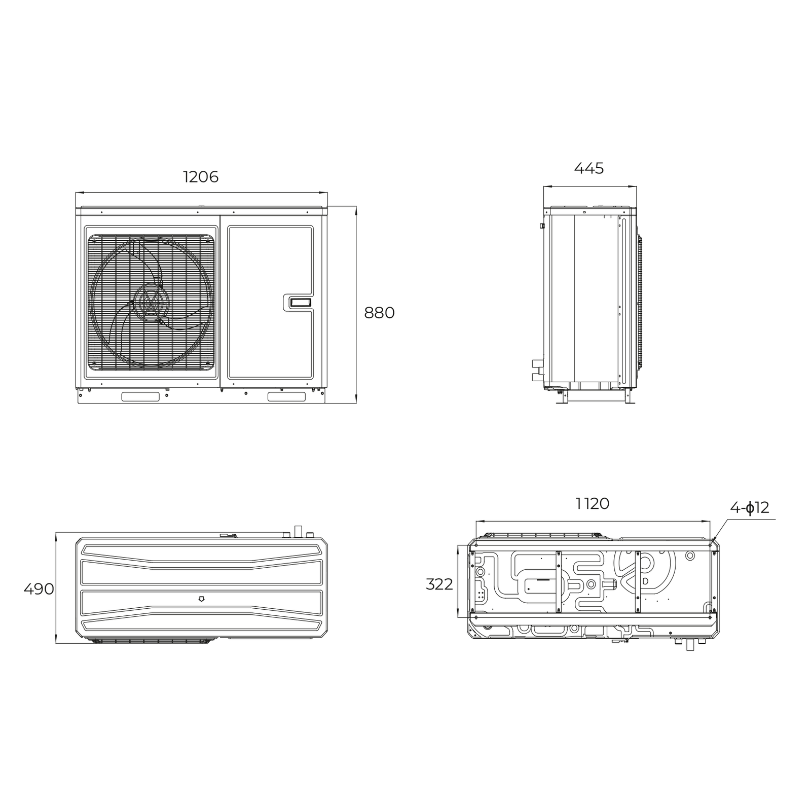Argo Wärmepumpe Monoblock NEW X3 AG5HP061PH