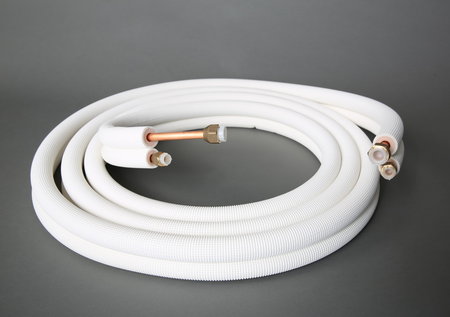 Kältemittelleitung,  P-245, 1/4" und 1/2", gebördelt, 5 Meter