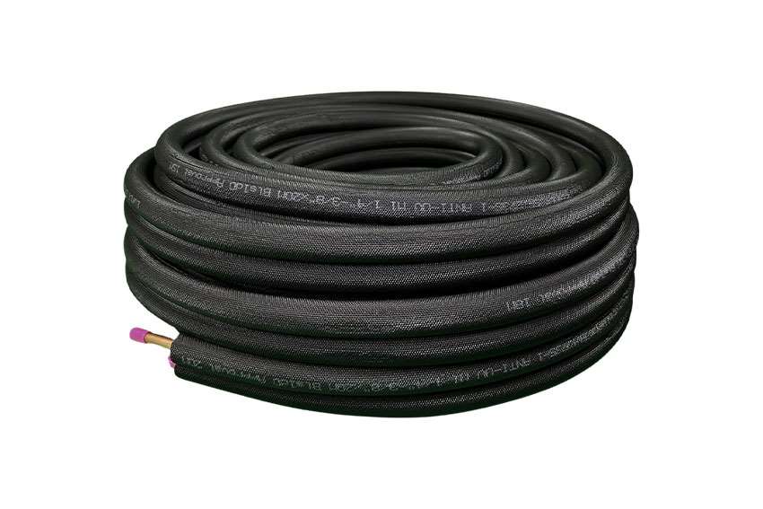 Kältemittelleitung LuftX Doppelrohr 1/4" und 1/2" mit Isolation 20 Mtr. Rolle
